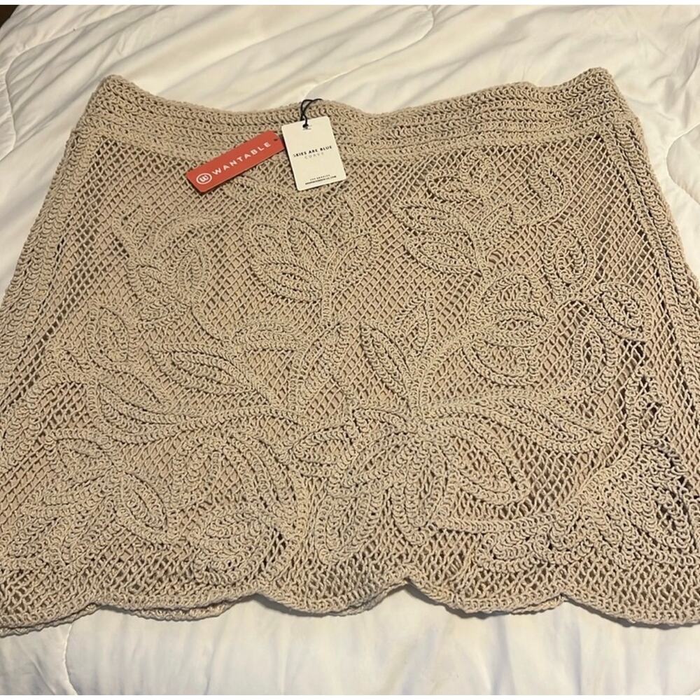 NWT The Skies Are Blue CURVE Crotchet Mini Skirt Sz. 2X